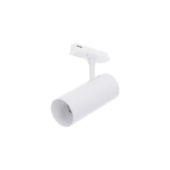 Bright Choice Komplett set 1-Fas Rail L 1,5 x 2 Meter Vit | incl. 7x Spot + GU10 2700K 3W Dimbar + Ändkåpa, Strömkontakt och L -Anslutningsstycke