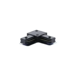 Bright Choice Komplett set 1-Fas Rail L 1 x 2 Meter Svart | incl. 6x Spot + GU10 2700K 3W Dimbar + Ändkåpa, Strömkontakt och L -Anslutningsstycke