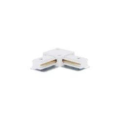 Bright Choice Komplett set 1-Fas Rail L 1,5 x 1,5 Meter Vit | incl. 6x Spot + GU10 2700K 3W Dimbar + Ändkåpa, Strömkontakt och L -Anslutningsstycke