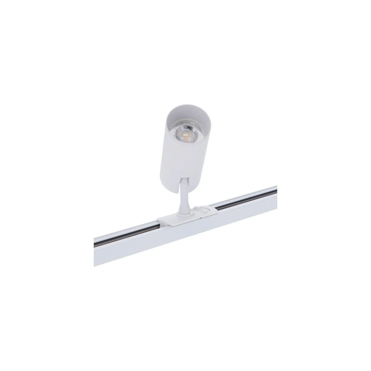 Bright Choice Komplett set 1-Fas Rail L 1,5 x 2 Meter Vit | incl. 8x Spot + GU10 2700K 3W Dimbar + Ändkåpa, Strömkontakt och L -Anslutningsstycke
