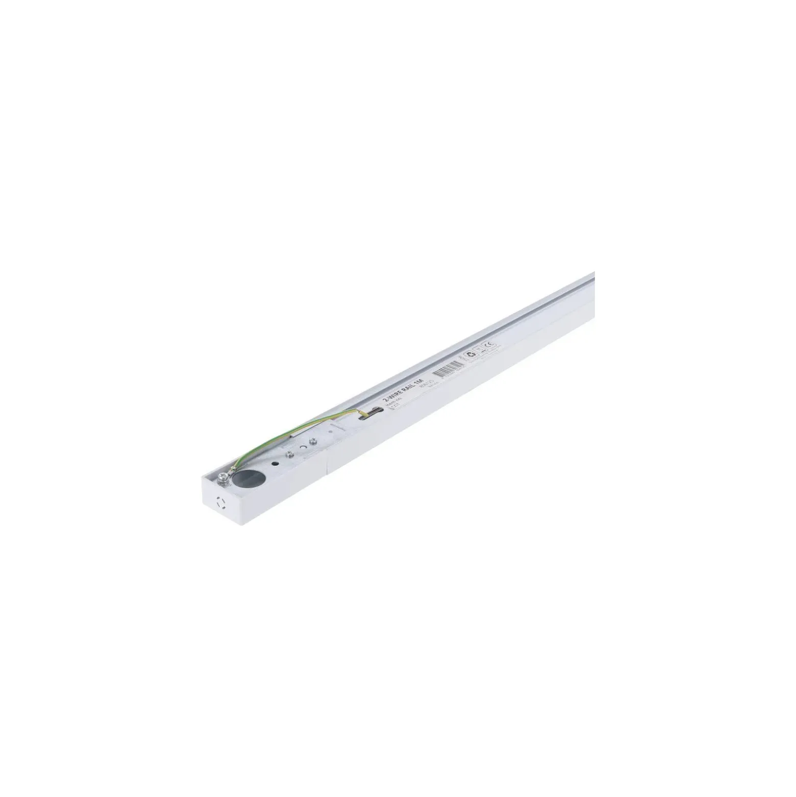 Bright Choice Rail Set 1-Fas 3 Meter Vit | incl. Ändkåpa, Strömkontakt och I-Anslutningsstycke