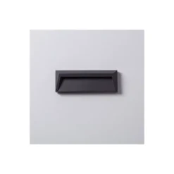 Bright Choice Vägglampa Chester PC Antracit 2W 100lm - 840 Kallvit