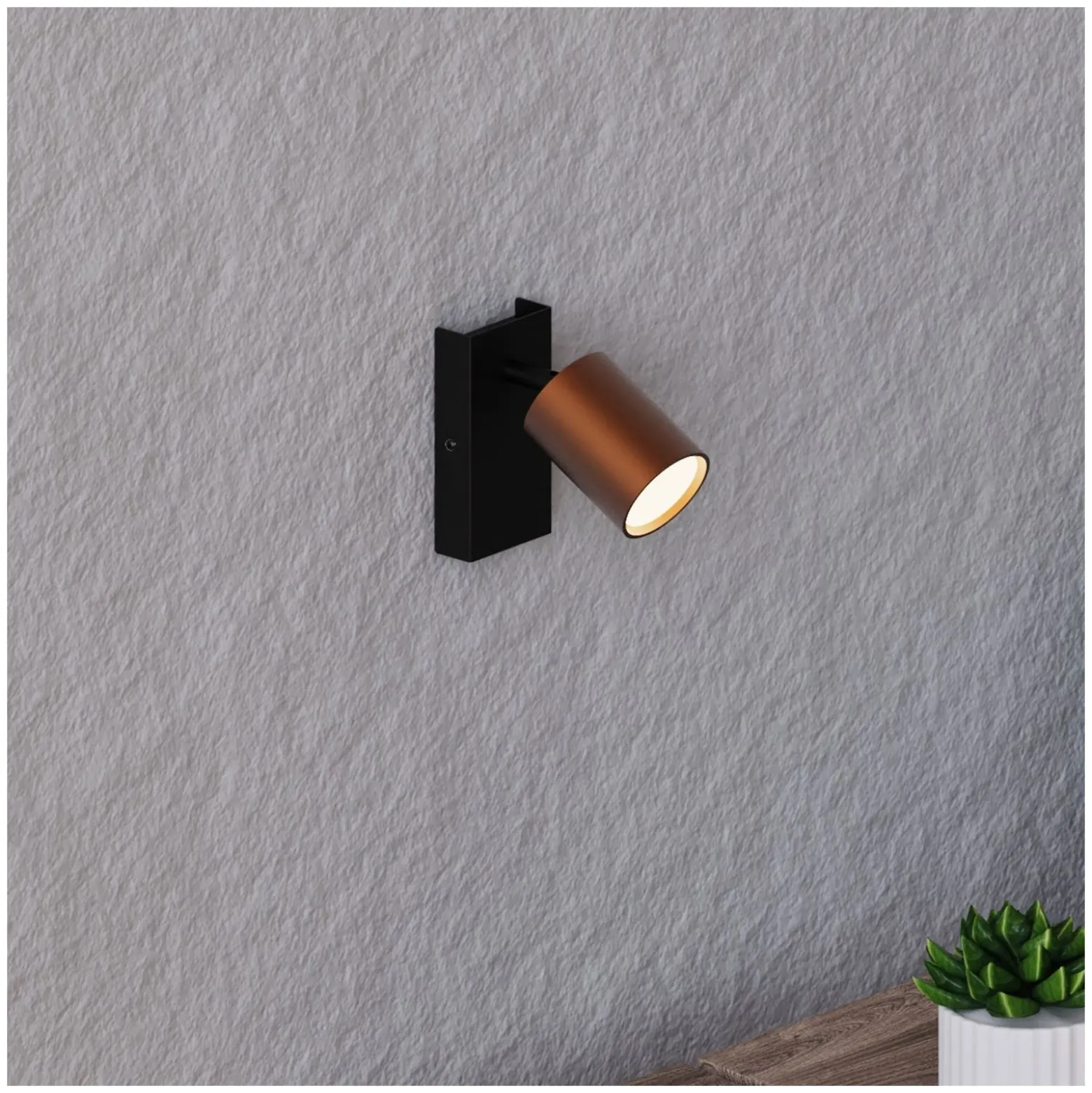 D'Lite Vägglampa Prisma Metall Koppar | IP20 - Passande för 1x GU10