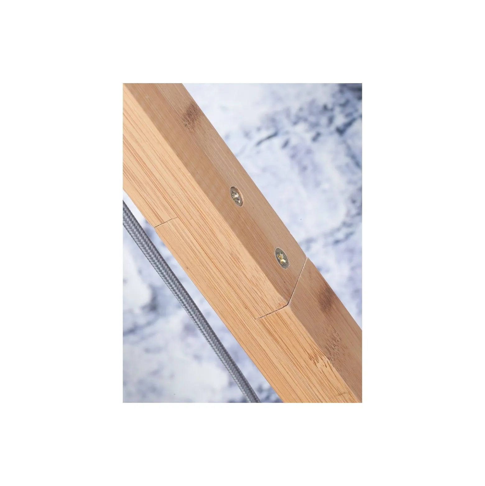 Good&Mojo Golvlampa Bali Bambu Svart | Passande för 1x E27