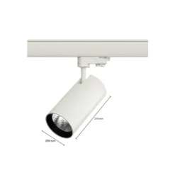LED Spårbelysning ELARA PC Vit 30W 2500lm 40D - 830 Varm Vit