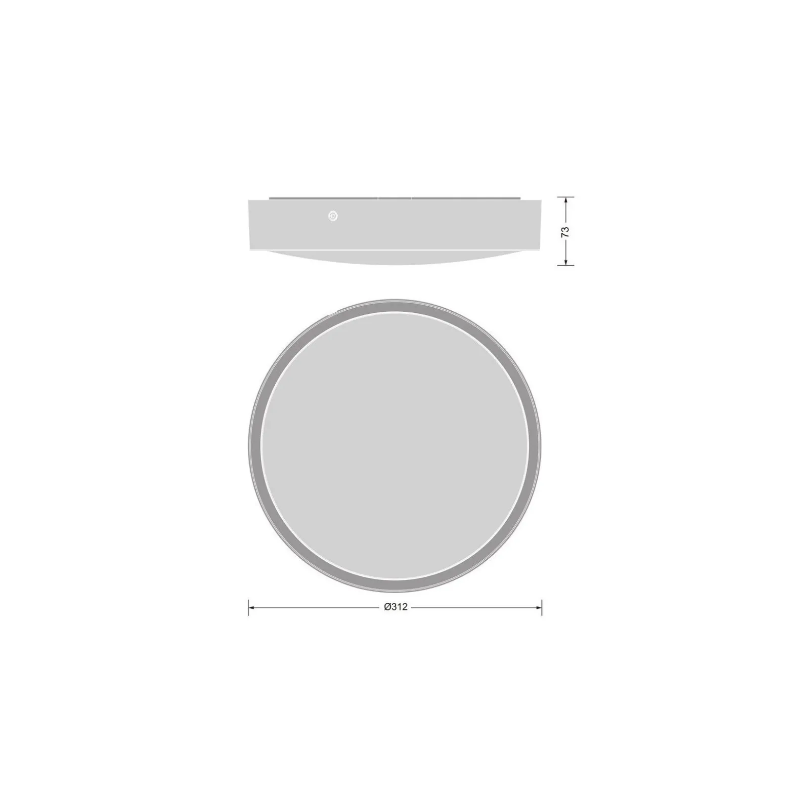 Ledvance Bulkhead Runda Nöd UV-Resistant Svart 12.5-19.5W 1360/1660/1950/2230lm - 830-840 CCT | IP65