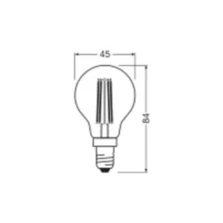 Ledvance Classic LED E14 Päron Filament Klar 5.9W 806lm - 827 Extra Varm Vit | Ersättare 60W