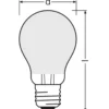 Ledvance Classic LED E27 Päron Filament Matt 11W 1521lm - 827 Extra Varm Vit | Dimbar - Ersättare 100W