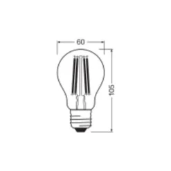 Ledvance Classic LED E27 Päron Filament Klar 11W 1521lm - 827 Extra Varm Vit | Ersättare 100W