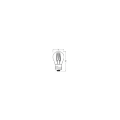 Ledvance Classic LED E27 Päron Filament Klar 4.2W 470lm - 927 Extra Varm Vit | Bästa färgåtergivning - Dimbar - Ersättare 40W