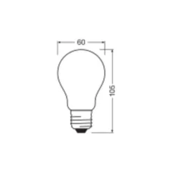 Ledvance Classic LED E27 Päron Matt 5W 1055lm - 827 Extra Varm Vit | Dimbar - Ersättare 75W