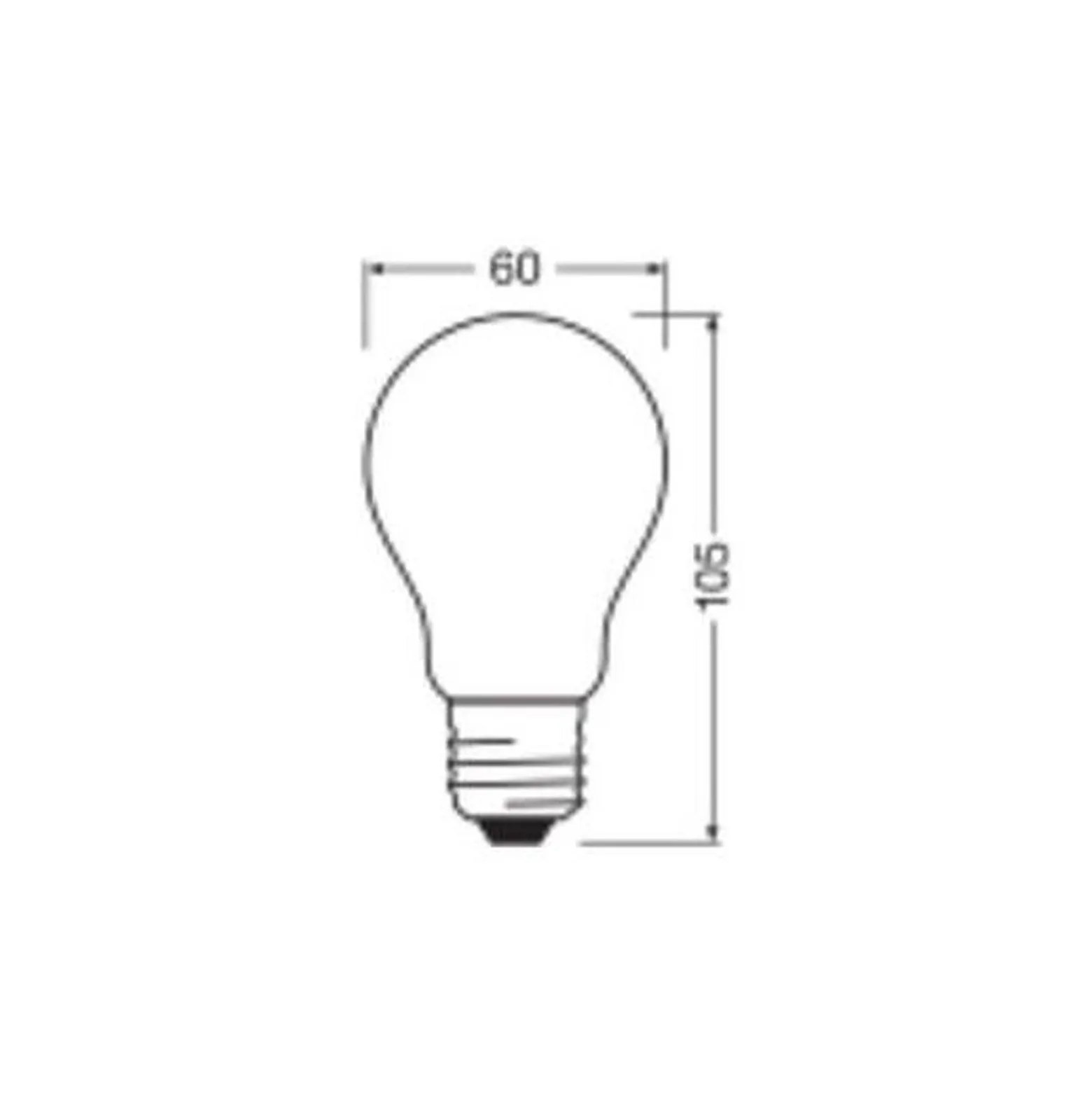 Ledvance Classic LED E27 Päron Matt 3.4W 470lm - 840 Kallvit| Ersättare 40W