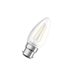 Ledvance Classic Performance LED Lampa B22d Kronljus Filament Klar 2.5W 250lm - 827 Extra Varm Vit | Ersättare 25W