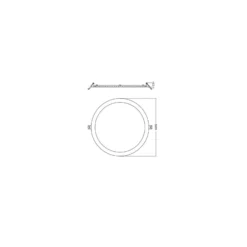 Ledvance Downlight Slim Alu Aluminium Vit 25W 2500lm 90D - 840 Kallvit | Utskärning 280 - IP44 - Dali Dimbar