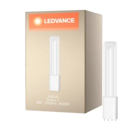 Ledvance Dulux-L LED 8W - 840 Kallvit | 4-Stift - Ersättare 18W