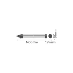 Ledvance LED Allmänbruksarmatur Vattentät Fukttät Max 43W 6500lm - 840 Kallvit| 120cm - [Bästa Färgåtergivning] - Dali Dimbar - Ersättare 2x36W