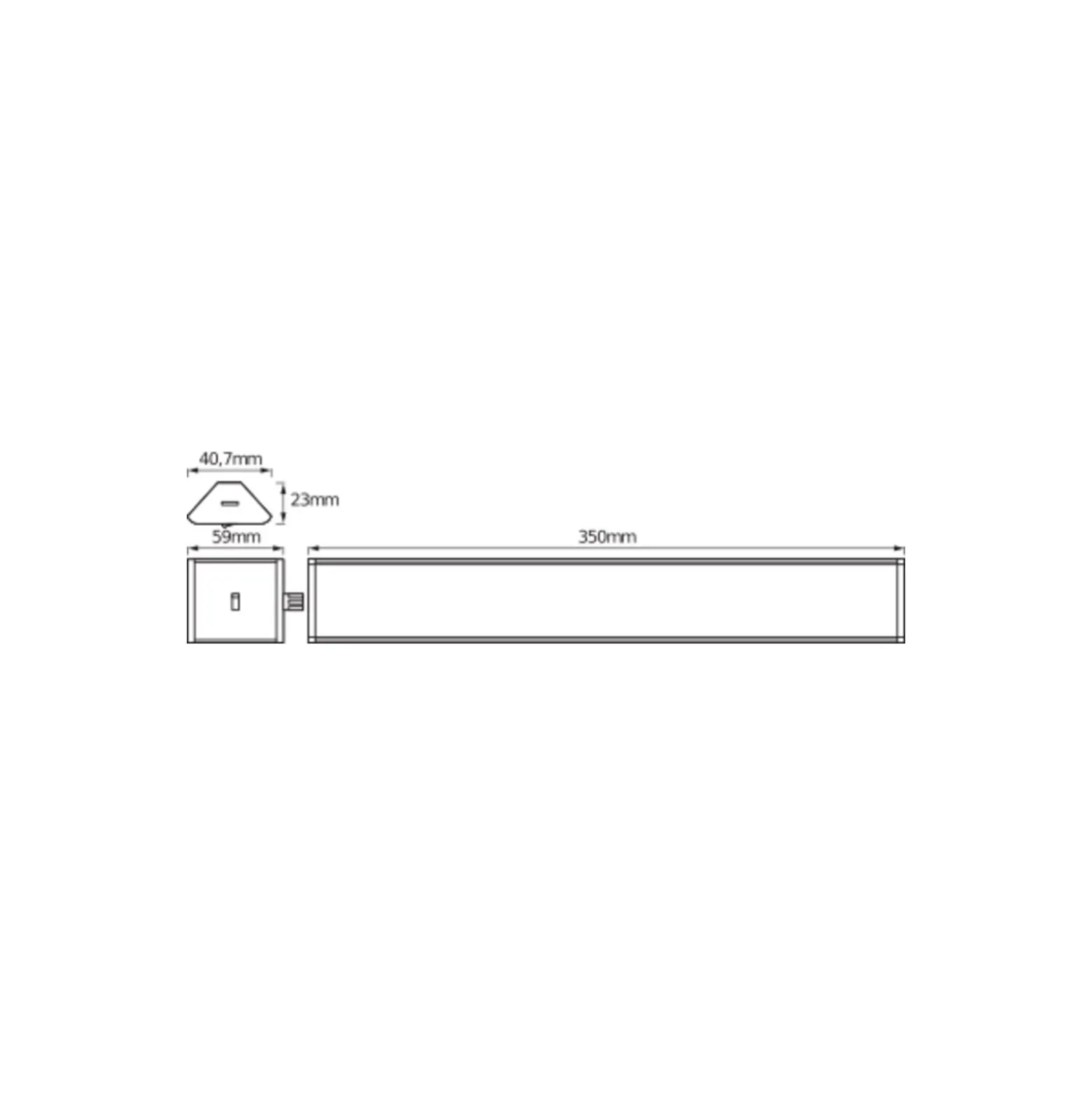 Ledvance LED Cabinet Hörn 350mm Two Ljus