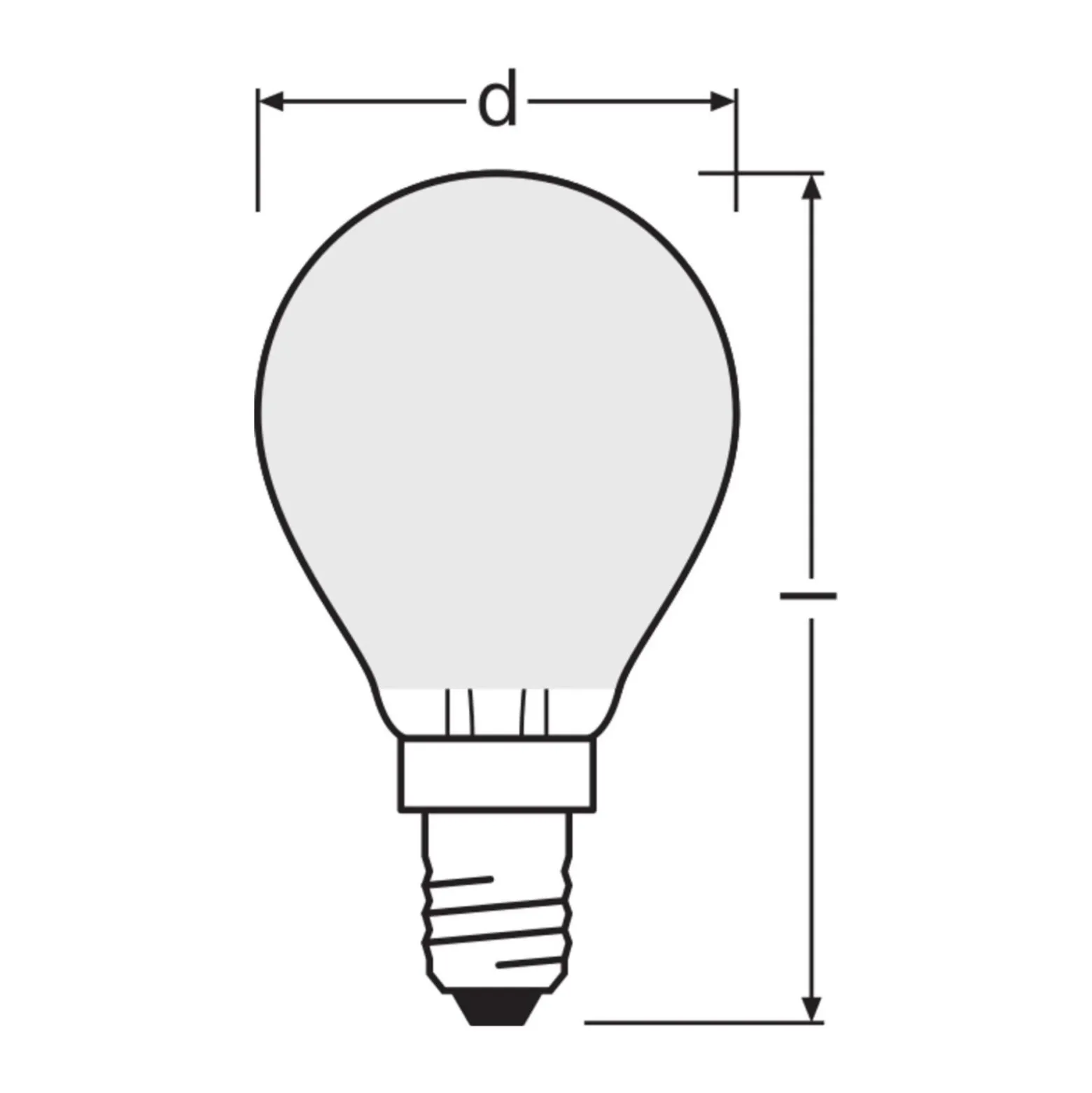 Ledvance LED Classic E14 Päron Filament Matt 2.2W 470lm - 827 Extra Varm Vit | Ersättare 40W
