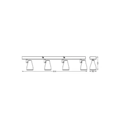 Ledvance LED Decor Spot Plast Grå 17W 840lm - 827 Extra Varm Vit | Dimbar