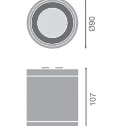 Ledvance LED Downlight Surface IP65 Aluminium Vit 15W 1650lm 60D - 840 Kallvit | IP65