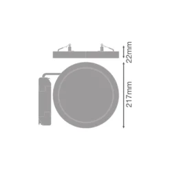 Ledvance LED Downlight Universal Vit 18W 2350lm 110D - 830-840 CCT | Utskärning 65-260mm - IP44 - Dali Dimbar