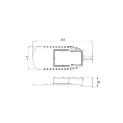 Ledvance LED gatubelysning Eco Area 120W 15000lm - 830 Varm Vit | IP66