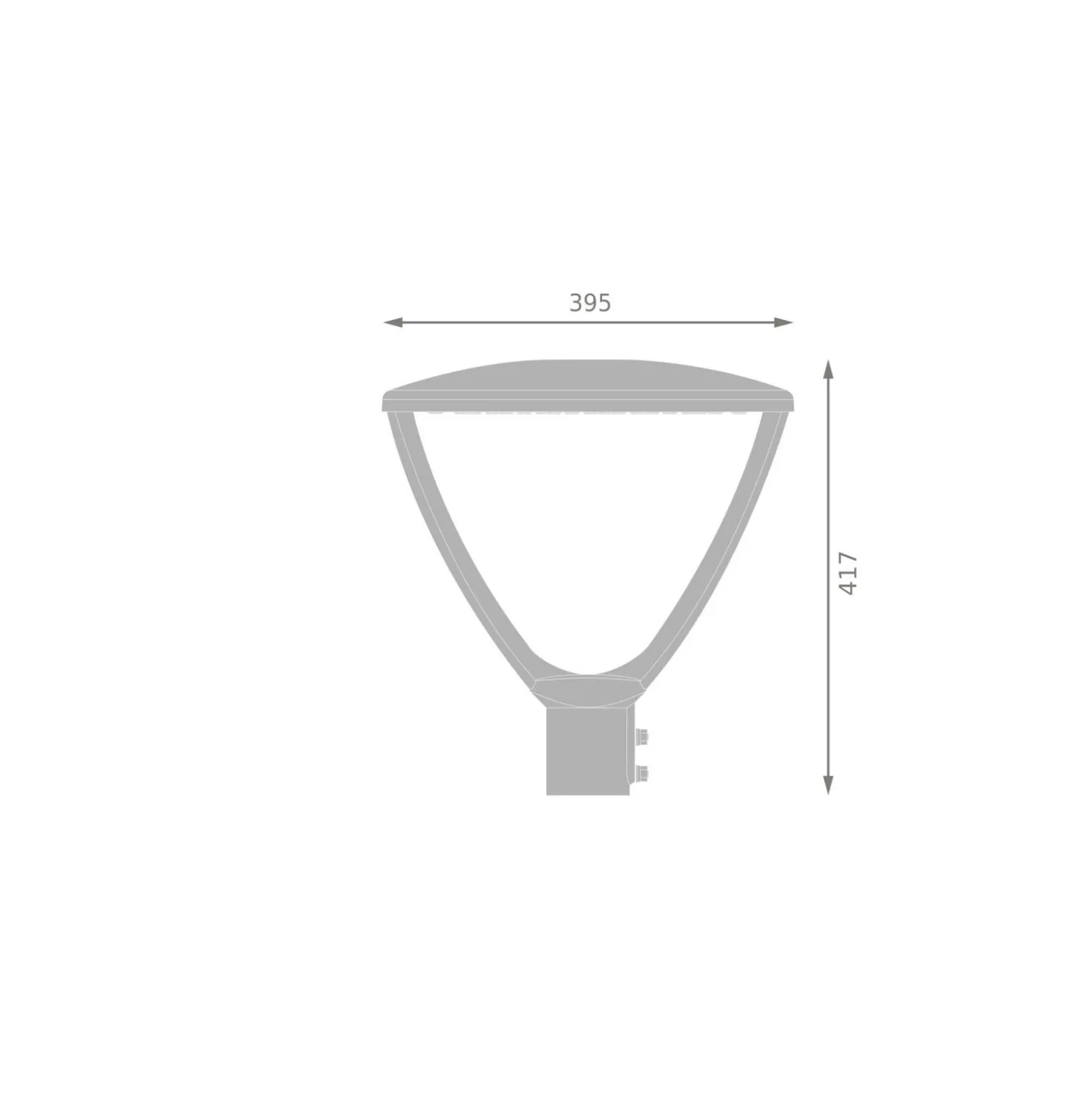 Ledvance LED Gatubelysning Urban Lykta Svart 34-59W 4250-7375lm 145D - 822-827 CCT |IP66 - Symmetrisk - Justerbara Watt