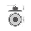 Ledvance LED Highbay Gen 5 Aluminium Svart 75W 13500lm 110D - 840 Kallvit | IP66 - Dali Dimbar
