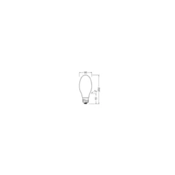 Ledvance LED Lampa HQL LED FIL V E40 38W 5400lm - 827 Extra Varm Vit | Ersättare 125W