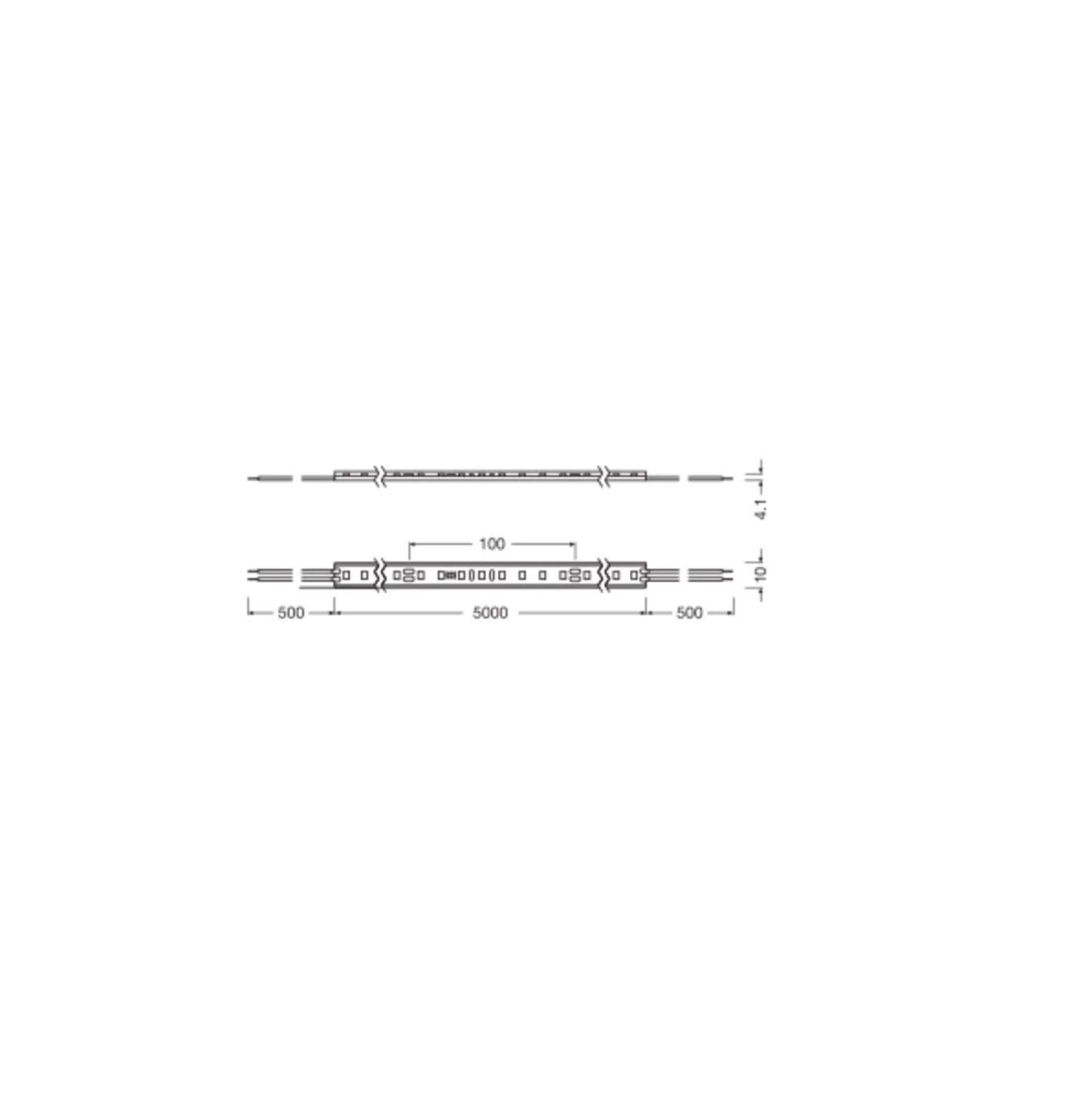 Ledvance LED-ljusslingor Value 2000 70W 6370lm 24v - 827 Extra Varm Vit | IP66 - 5M/10mm