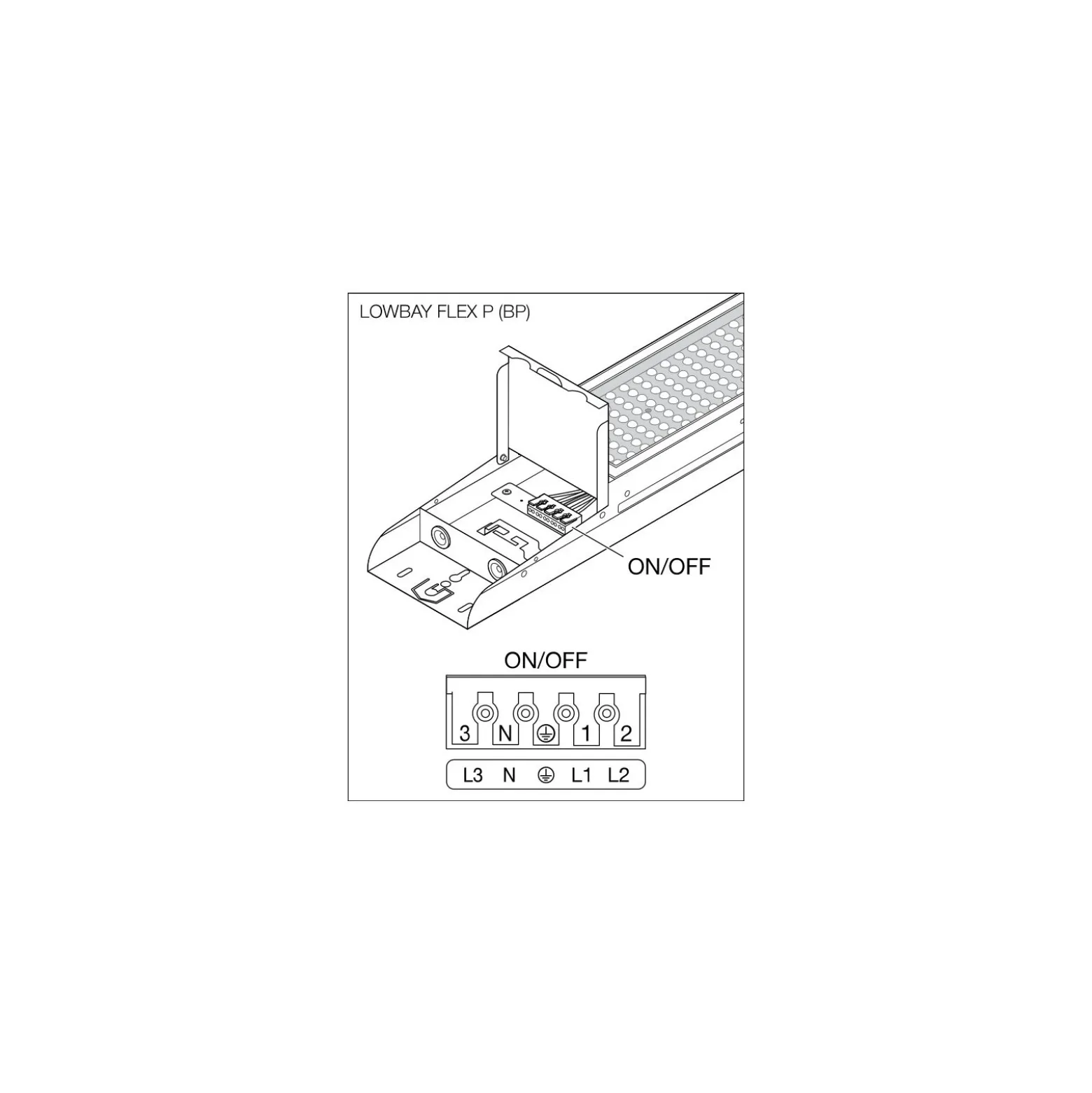 Ledvance LED Lowbay Flex Vit 140W 22000lm 60D - 840 Kallvit | IP66 - Ersättare 400W