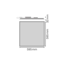 Ledvance LED Panel Comfort 36W 4200lm - 930 Varm Vit-940 CCT | 60x60cm - UGR <19 Zigbee Dimbar