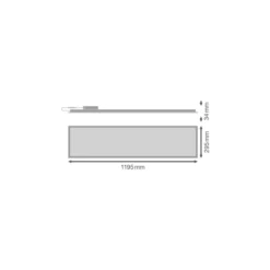 Ledvance LED Panel Compact 30W 4200lm - 830-840 CCT | 120x30cm - UGR <19 - Dali Dimbar