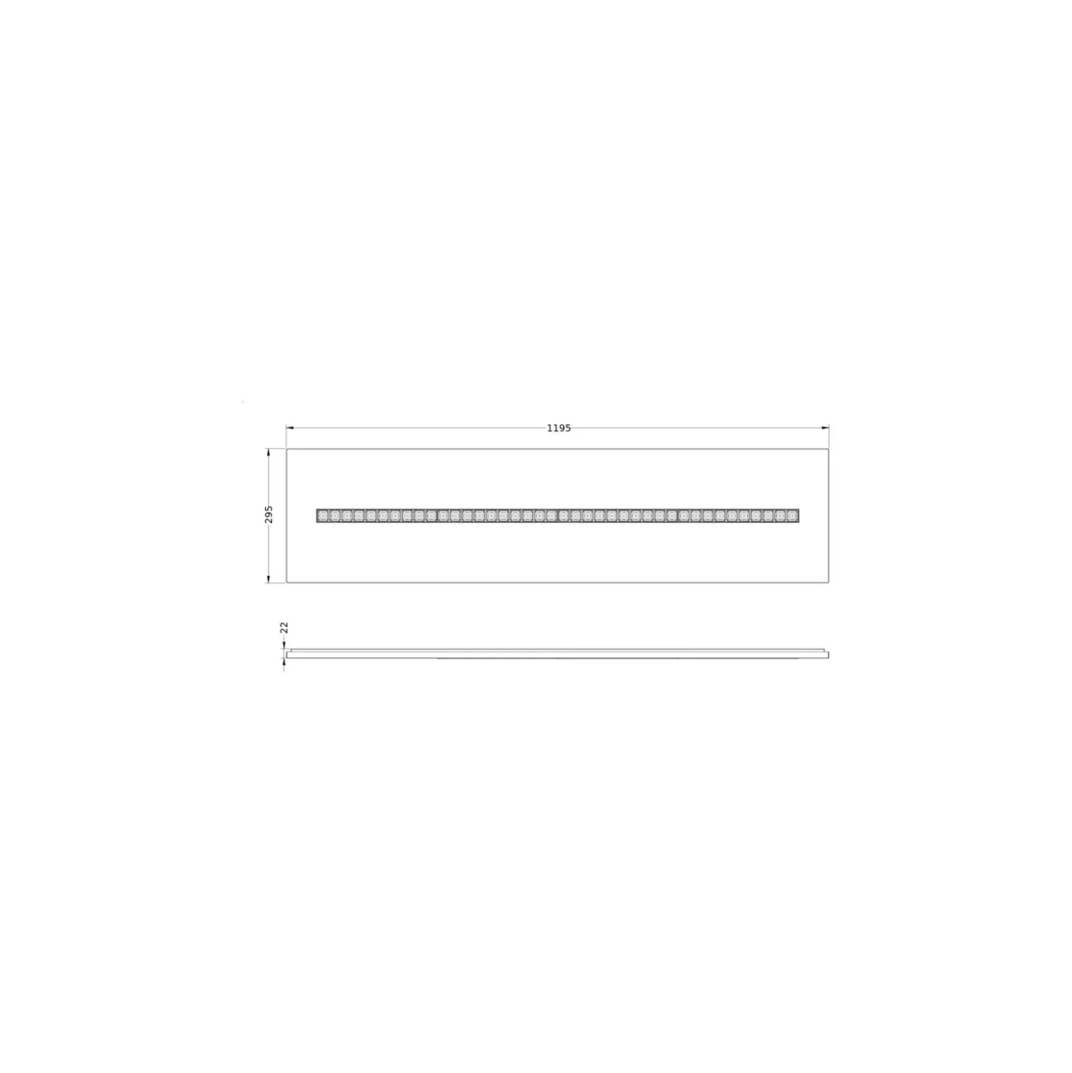 Ledvance LED Panel Indiviled 38W 4900lm - 940 Kallvit | 120x30cm - UGR <19 - Bästa Färgåtergivning - Zigbee Dimbar