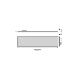 Ledvance LED Panel Kompakt Aluminium Vit 35W 3640lm - 940 Kallvit | 120x30cm - UGR < 19