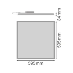Ledvance LED Panel Kompakt 33W 3630lm - 865 Dagsljus | 60x60cm - UGR <25 - Dali Dimbar