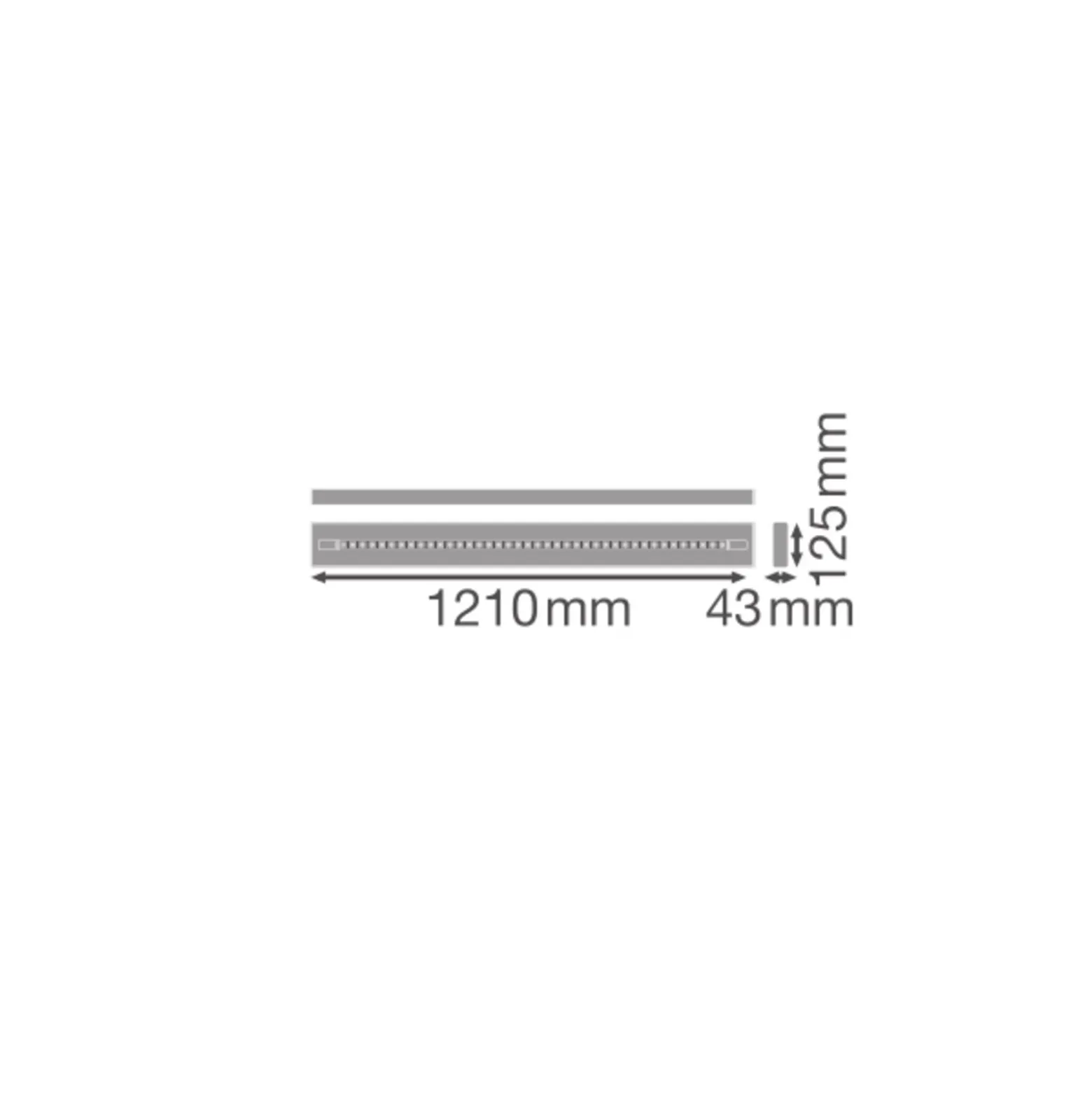 Ledvance LED Panel Linjär Indiviled Direct 1200 PS 40W 3150lm - 940 Kallvit | 120x12cm - UGR <19