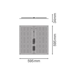 Ledvance LED Panel Protect 600 36W 5040lm - 830 Varm Vit | 60x60cm - UGR <23