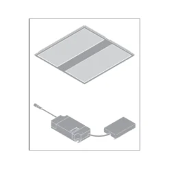 Ledvance LED Panel Protect 36W 5040lm - 830 Varm Vit | 62.5x62.5cm - UGR <22 - Dali Dimbar