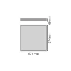 Ledvance LED Panel Surface 32W 4160lm - 930-940 CCT | 60x60cm - UGR <23 - Bästa Färgåtergivning