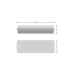 Ledvance LED Plafond Compact Svart 10W 840lm - 830-840 CCT | IP65 - 3 Timmar Nödbelysning