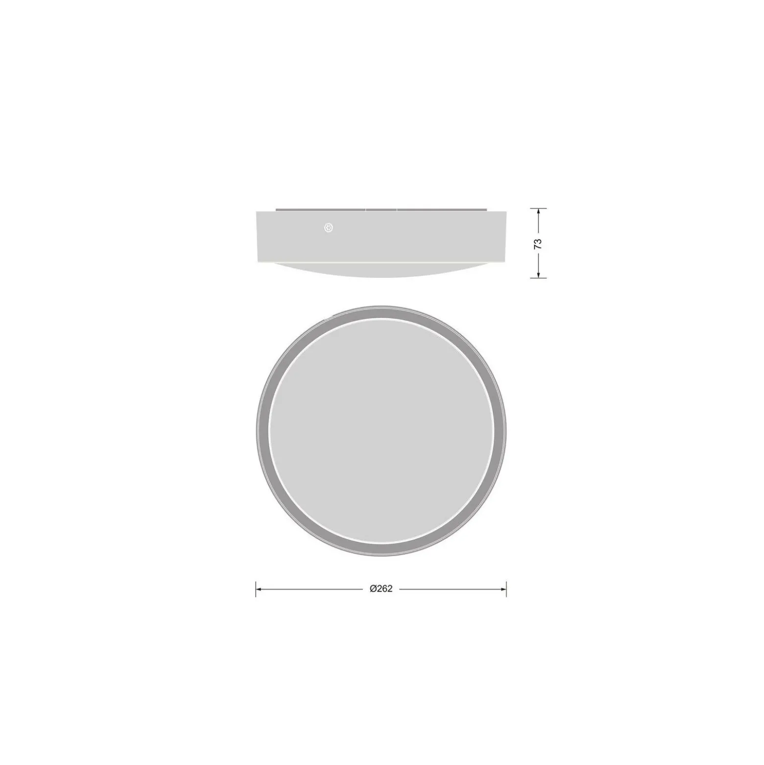 Ledvance LED Plafond Runda Svart 10W 1220lm - 830-840 CCT | 262mm - IP65 - Rörelse- och Ljussensor