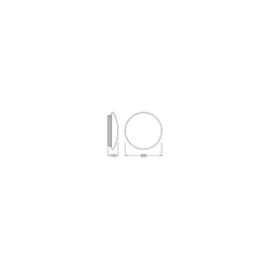 Ledvance LED Plafond Surface CIRCULAR 500 SENSOR PS Stål Vit 42W 3500lm - 830 Varm Vit | IP44 - Med Rörelse- och ljussensor