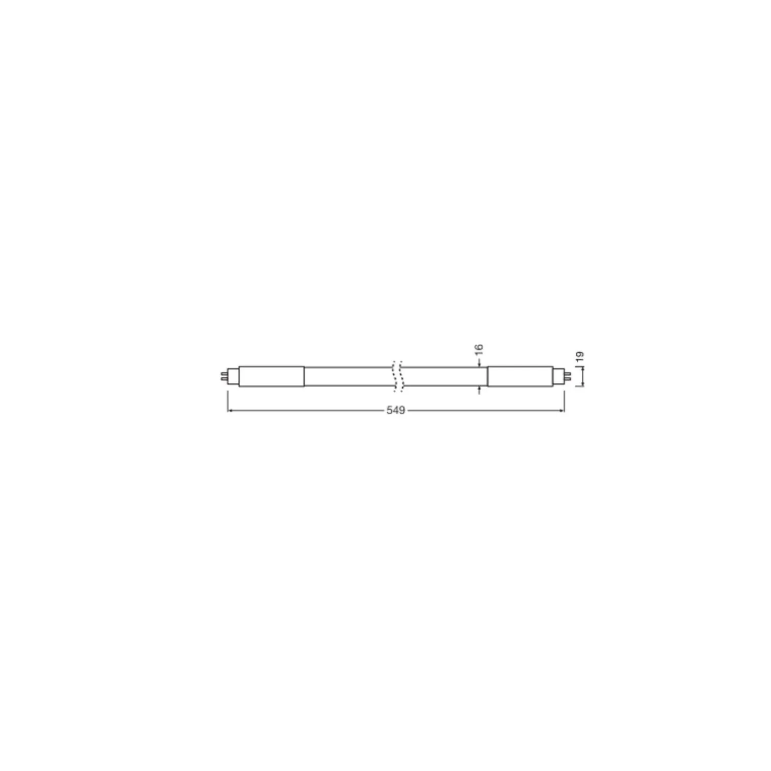 Ledvance LED Rör T5 (Mains AC) High Output 11W 1700lm - 840 Kallvit | 55cm - Ersättare 24W