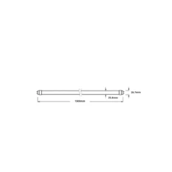 Ledvance LED Rör T8 Performance (EM/Mains) Ultra Efficiency 19.3/23.1W 3100/3700lm - 840 Kallvit | 150cm - Lumen Växla - Ersättare 58W
