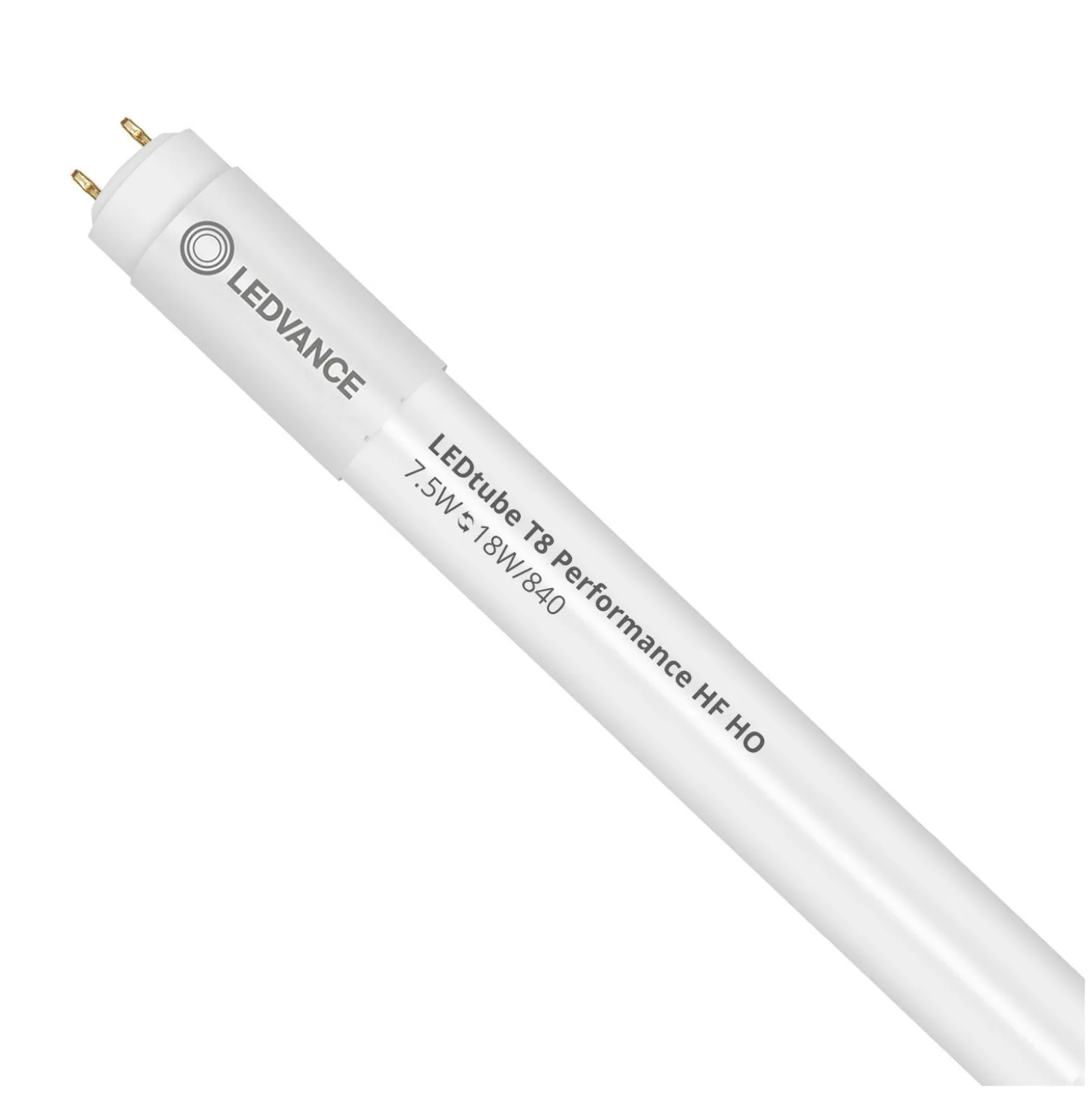 Ledvance LED Rör T8 Performance (HF) High Output 7.5W 1100lm - 840 Kallvit | 60cm - Ersättare 18W