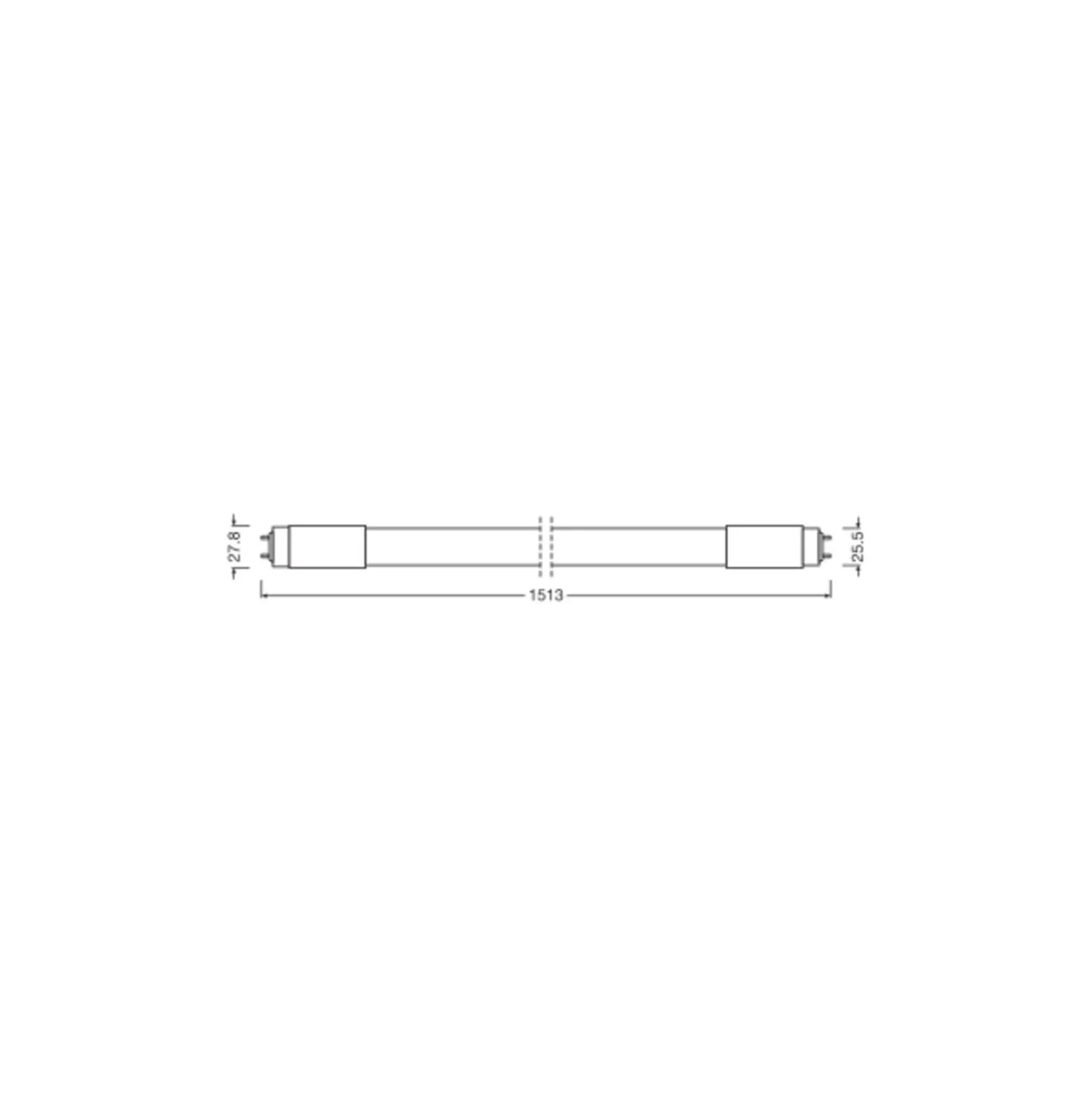 Ledvance LED Rör T8 Value (UN) High Output 24W 2800lm - 840 Kallvit | 150cm - Ersättare 58W