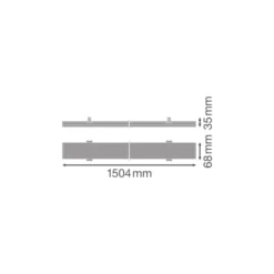 Ledvance LED Skensystem Trusys Universal Aluminium Vit 73W 11900lm 180D - 840 Kallvit