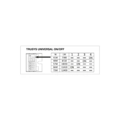 Ledvance LED Skensystem Trusys Universal Vit 75W 12750lm 100D - 840 Kallvit | Dali Dimbar - Ersättare 2x58W