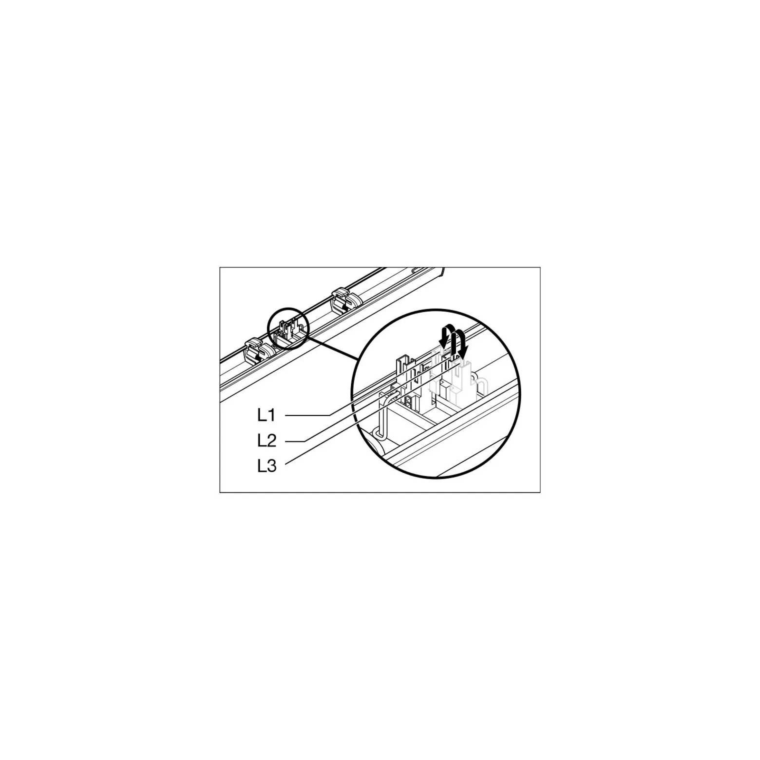 Ledvance LED Skensystem Trusys Flex Wallwasher Vit 50W 8600lm - 840 Kallvit | Ersättare 2x58W